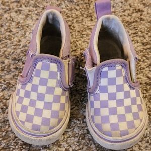 Purple checker vans